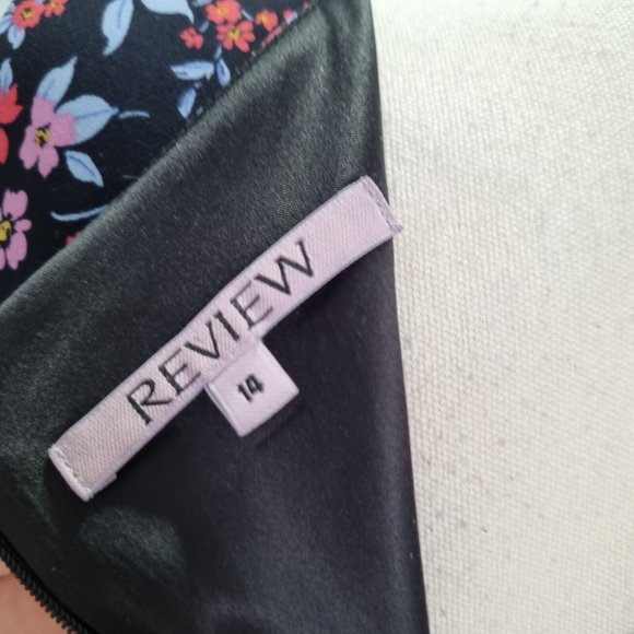 Review My Darling Multicolour Ditsy Floral Bow Detail Dress Size 14 - Picture 8 of 9